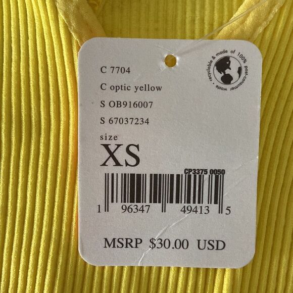 Free people NWT Sz XS epic yellow top - Picture 6 of 9